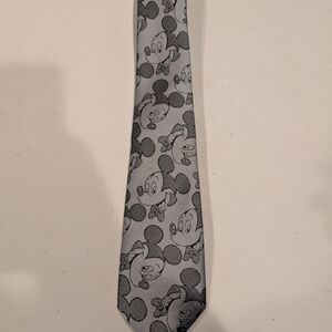 Gray Mickey Mouse Tie